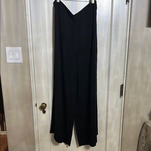 Elegant Black Wide Leg Trousers